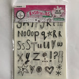 Art by Marlene Essentials Rub-on Transfers ALPHABET SET 6 sheets