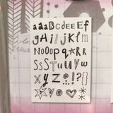 Art by Marlene Essentials Rub-on Transfers ALPHABET SET 6 sheets