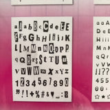 Art by Marlene Essentials Rub-on Transfers ALPHABET SET 6 sheets