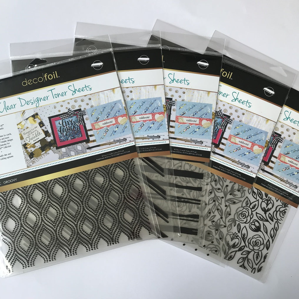 Decofoil Clear Designer Toner Sheets 8.5in x 11in 4pc – Mixed Media Art  Studio