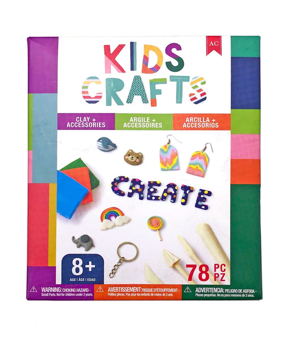 Oven Baked Clay Kit - Kids Craft - 78pcs