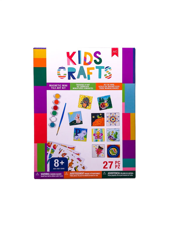 Magnetic Mini Tile Art Kit - Kids Craft - 27 pcs