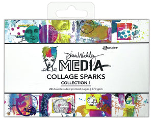 Dina Wakley Collage Sparks Collection 1 6"x4"