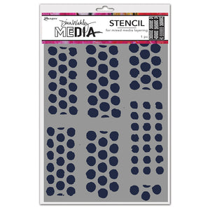 Dina Wakley Media Stencil 9"X6" DOTTED TAPE MDS83085