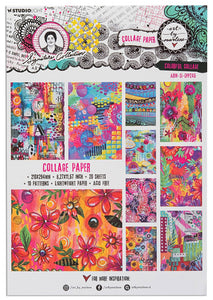 Art by Marlene Collage Paper COLORFUL COLLAGE