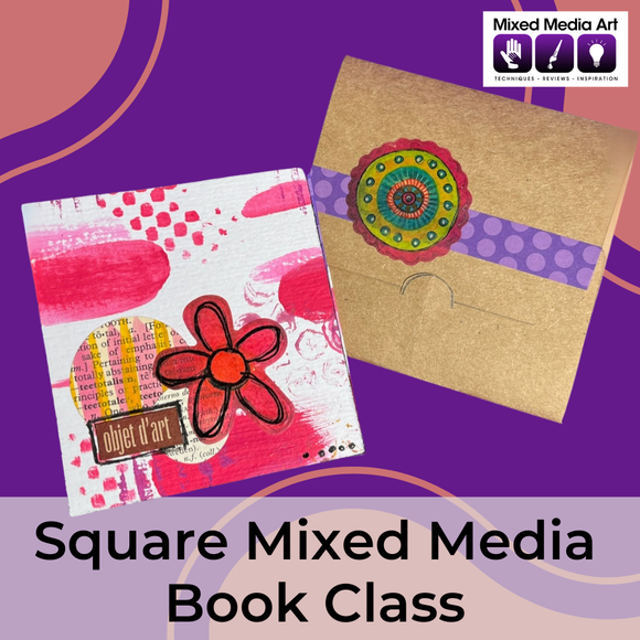 Square mixed media book class @ Pakenham