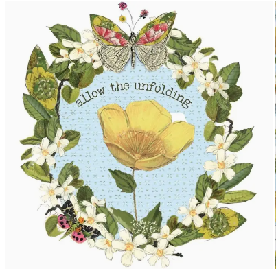 Allow the unfolding - Sticker - Kelly Rae Roberts