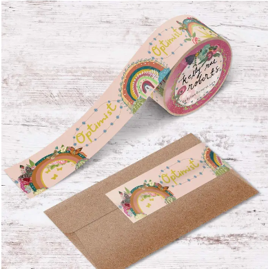 Optimist - gold foil washi tape 30mm - Kelly Rae Roberts