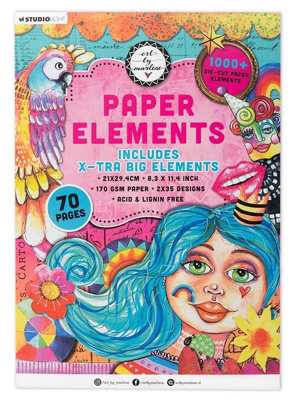 Art by Marlene Paper Elements inc X-tra big elements