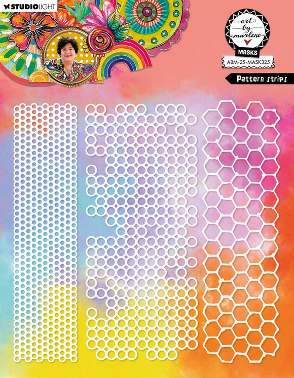 Art by Marlene Stencil Mask PATTERN STRIPS