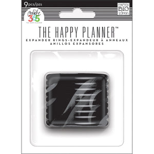 Large Expander Discs BLACK 1.75" The Happy Planner