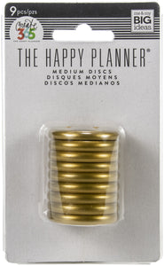 Medium Discs GOLD 1.25" The Happy Planner