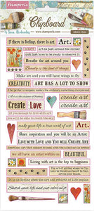 Atelier Chipboard Ephemera: quotes 44 pieces