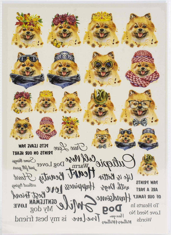 Cutie Pets Transfers 22cm x 30cm