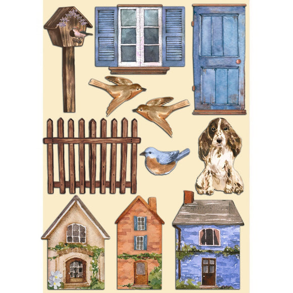Welcome Home Wooden Shapes HOUSES A5