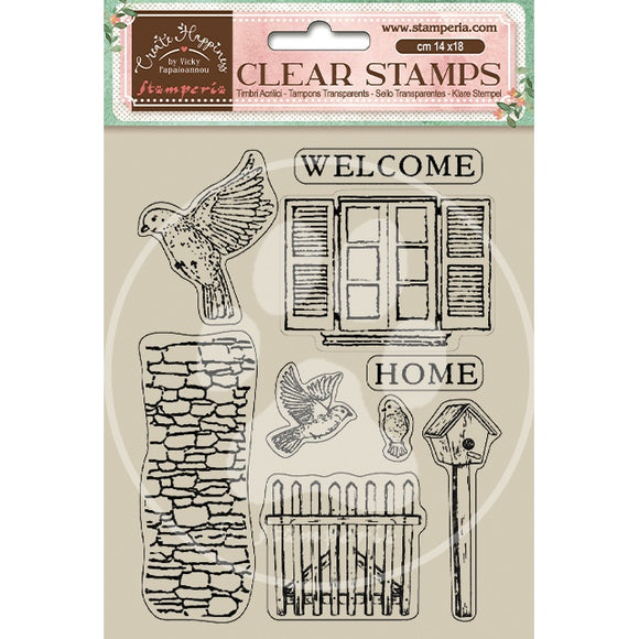 Create Happiness Birds Stamps