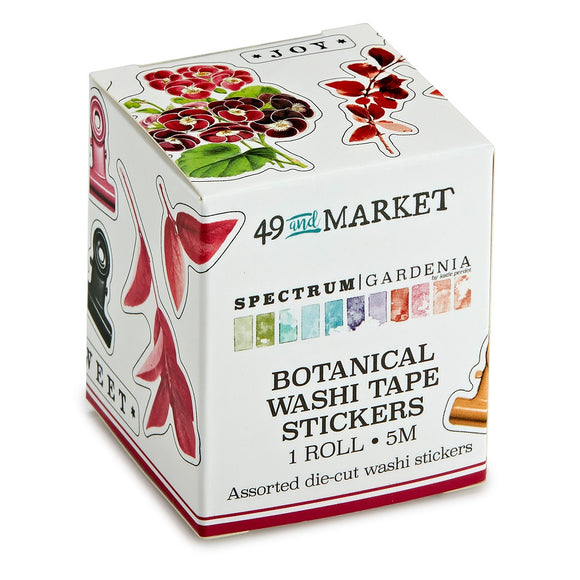 Spectrum Gardenia Botanical Washi Sticker Roll 5m