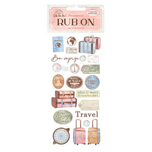 Oh La La TRAVEL Rub ons