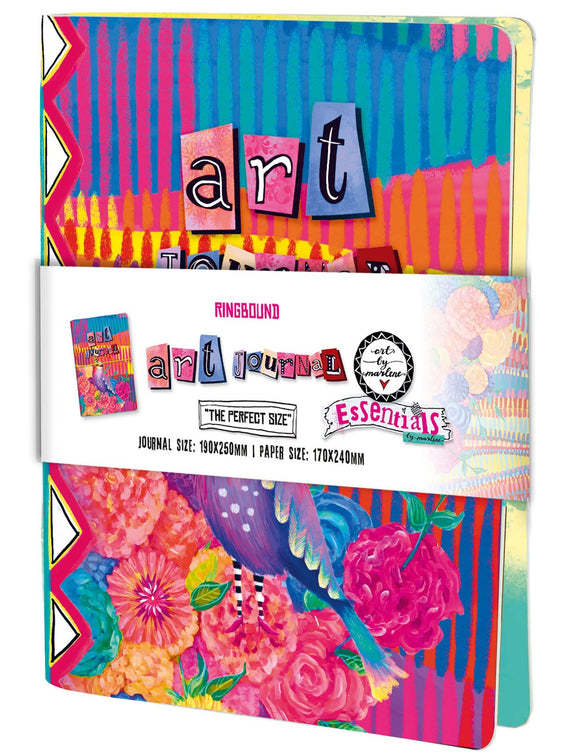 Art by Marlene Art Coloured Journal The Perfect Size Ringbound
