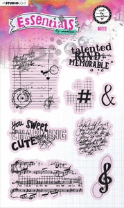 Art by Marlene Essentials NOTES clear stamp set