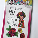 Art by Marlene FRIDA'S FLOWERS Stamp Set Bold & Beautiful ABM-BB-STAMP127