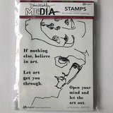 Dina Wakley Media Stamps LET THE ART OUT MDR77794