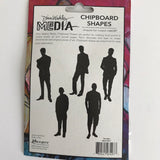 Dina Wakley Media Chipboard Shapes The Men MDA74977