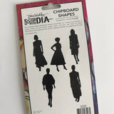 Dina Wakley Media Chipboard Shapes The Women MDA74984