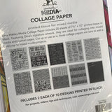 Dina Wakley Media Collage Tissue Paper 20 sheets 7.5in x 10in MDA77886 TEXT