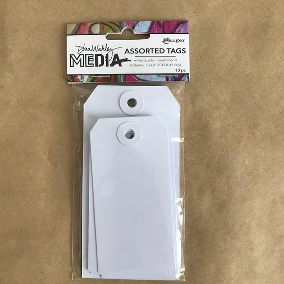 Dina Wakley Assorted Tags 10pc #3 & #5 MDA64602