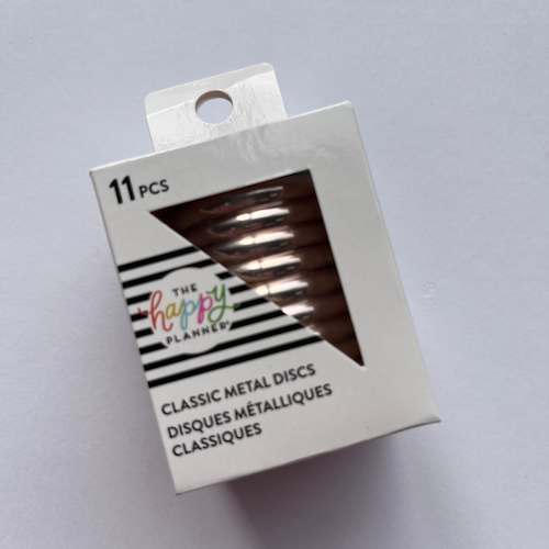 Metal happy 2025 planner discs
