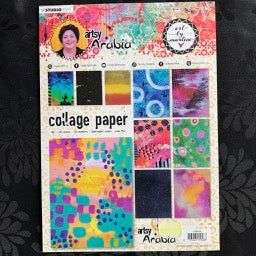 Artsy Arabia Collage Papers 08 Art by Marlene CPBM08