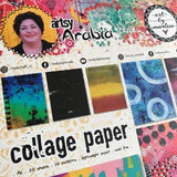 Artsy Arabia Collage Papers 08 Art by Marlene CPBM08