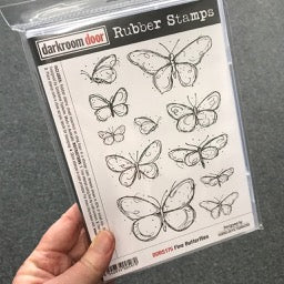 Fine Butterflies Rubber Stamp Set DDRS175