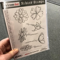 Fine Flowers Vol 2 Rubber Stamp Set DDRS176