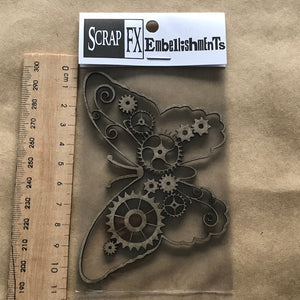 ScrapFX Chipboard Butterfly, Steampunk