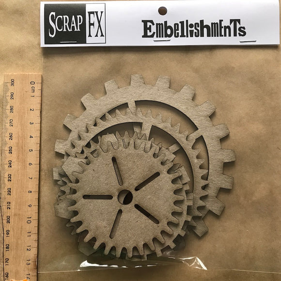 ScrapFX Chipboard Cogs Accessories