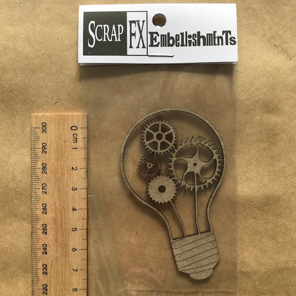 ScrapFX Chipboard Light Bulb cogs