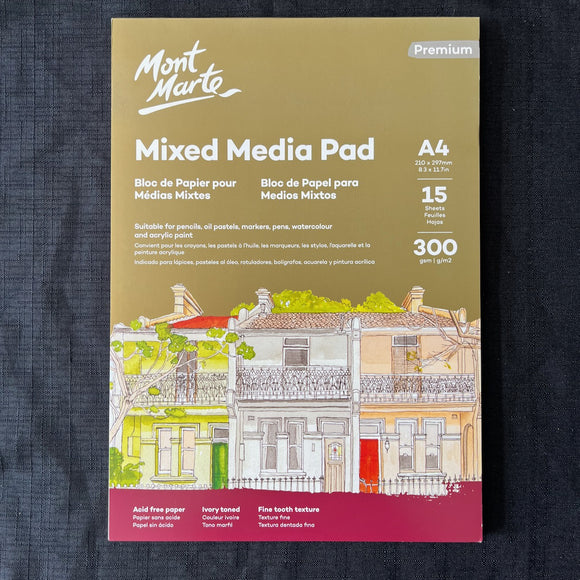 A4 mixed media pad - 300gsm - 15 sheets