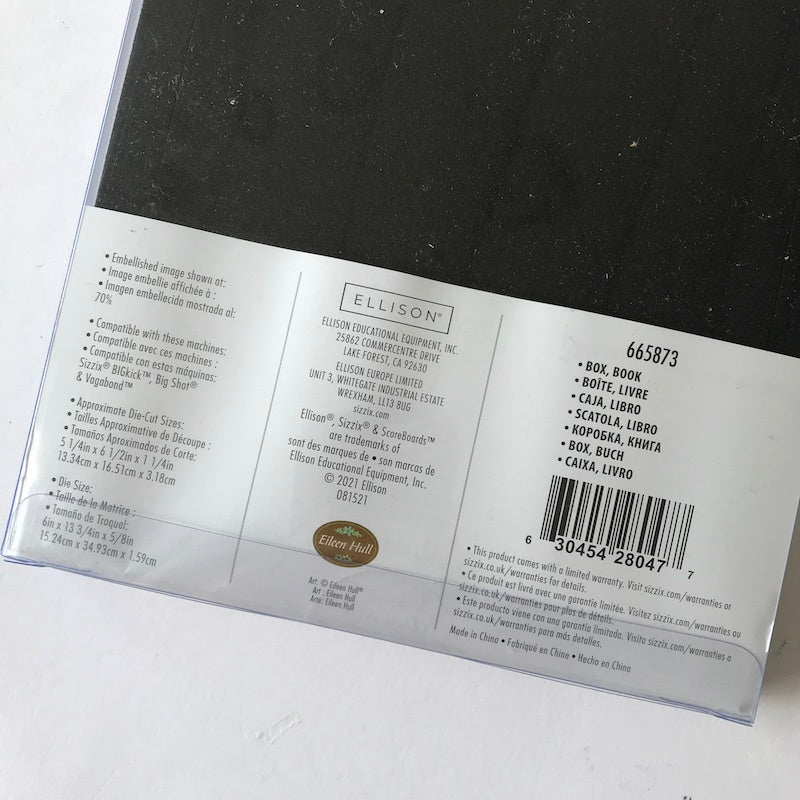 Sizzix Book Box by Chapter Sizzx ScoreBoards XL Stanzschablone Skinny Mini-Bücherbox von Eileen Sizzix Book Box by Chapter Sizzx ScoreBoards XL Stanzschablone Skinny Mini-Bücherbox von Eileen