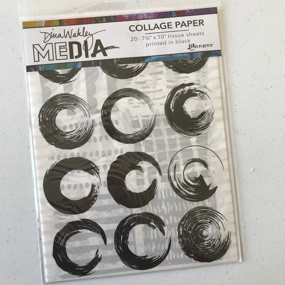 Dina Wakley Media Collage Tissue Paper 20 sheets 7.5in x 10in MDA74908 ELEMENTS