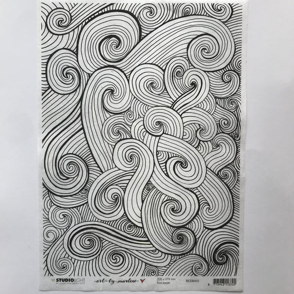 Art by Marlene Rice Paper Swirls