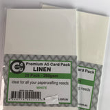 Craft4U A5 Card 20Pk Linen White