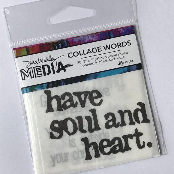 Dina Wakley Collage Words Pack 2 MDA63834