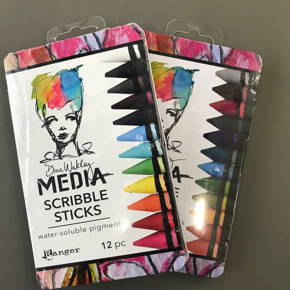 Dina Wakley Media Scribble Sticks 12pc