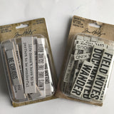 Tim Holtz idea-ology Quote chips TH93563
