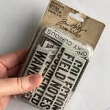 Tim Holtz idea-ology Quote chips TH93563