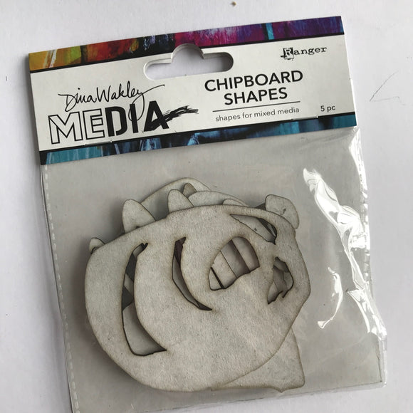 Dina Wakley Media Chipboard Shapes Basics MDA65913
