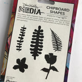 Dina Wakley Media Chipboard Shapes Botanicals MDA65920