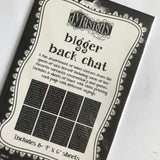 Dylusions bigger back chat set 2 black DYA68792